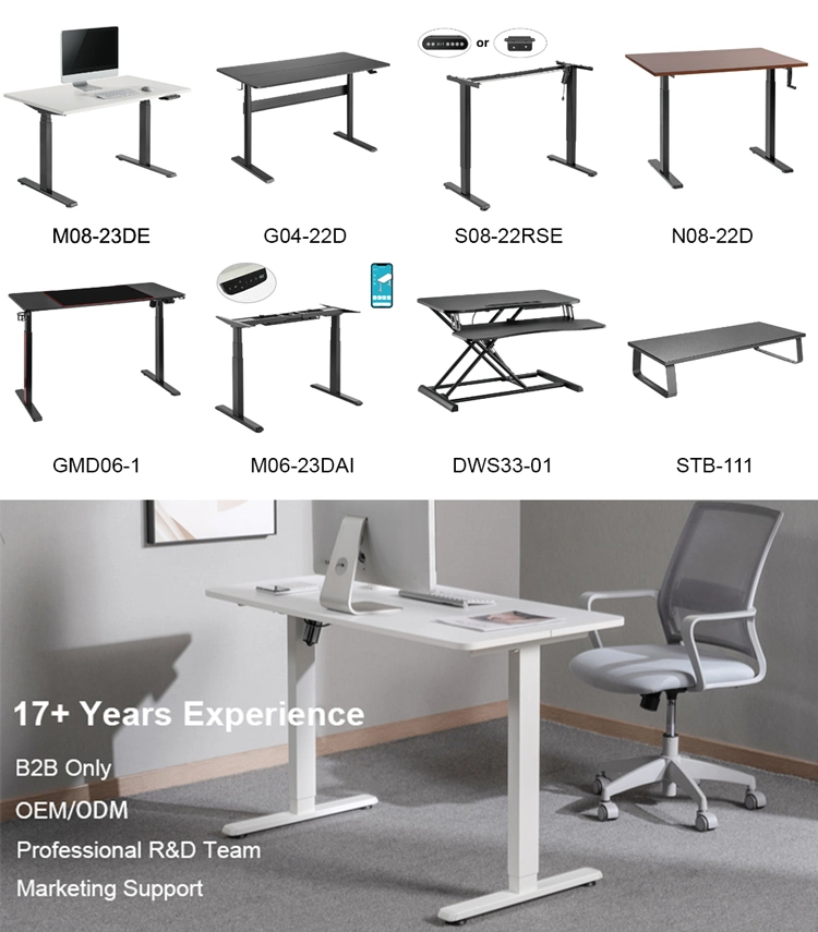 Customized Modern Sit Stand up Adjustable Ergonomic Standing Office Laptop Gaming Desk