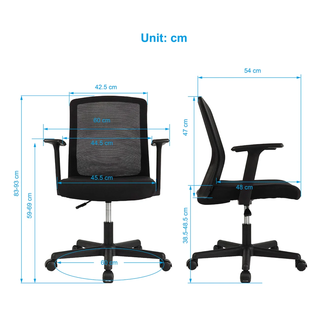 MID Back Swivel Executive for Office and Home Use Furniture Chair Small Size Popular Study Student Chair Mesh Office Chair