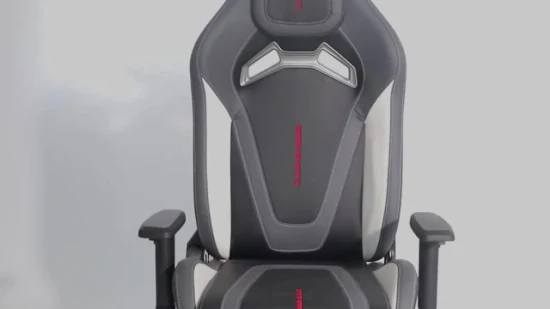 Cadeira para jogos de escritório de couro PU ajustável ergonômico com encosto alto Silla