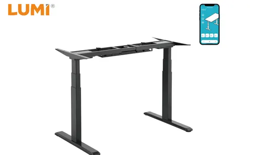 Mesa elétrica para jogos preta, branca e cinza com assento motorizado