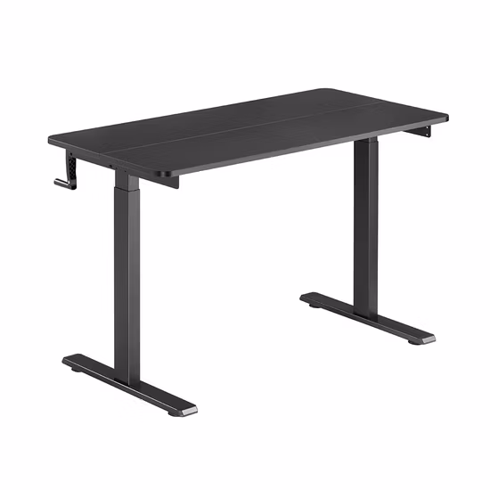 Altura ajustável manual para casa sentar em pé mesa para jogos de computador